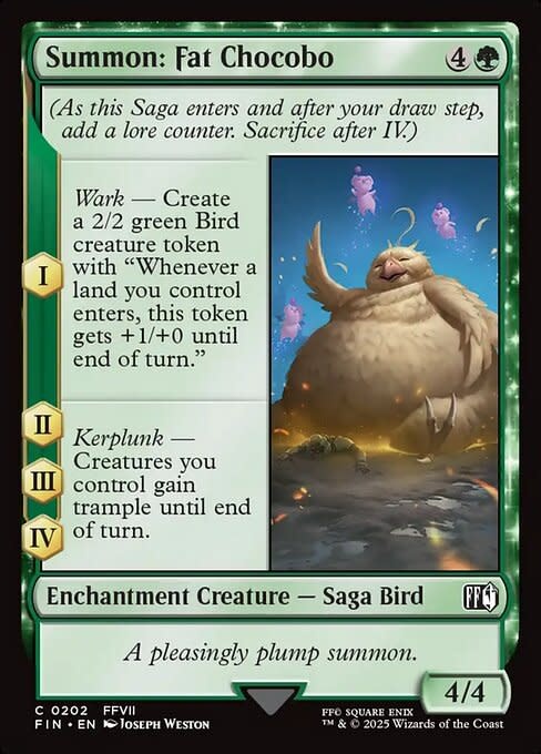 Summon: Fat Chocobo - Foil