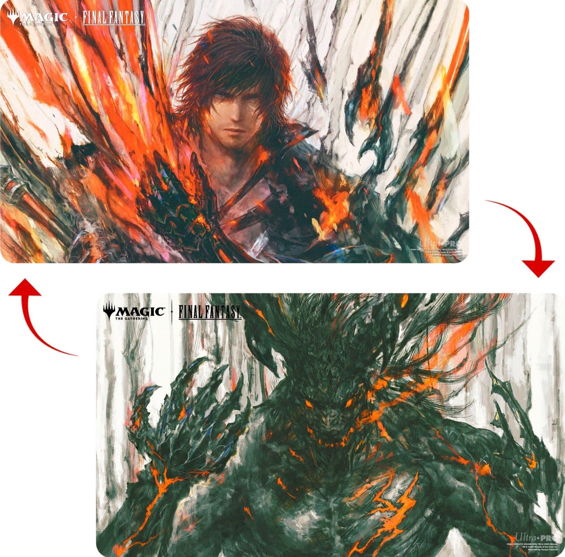 UP Double Sided Playmat - Final Fantasy - Clive, Ifrit's Dominant