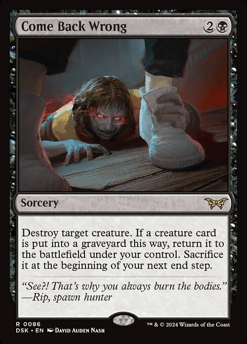 Come Back Wrong - Foil