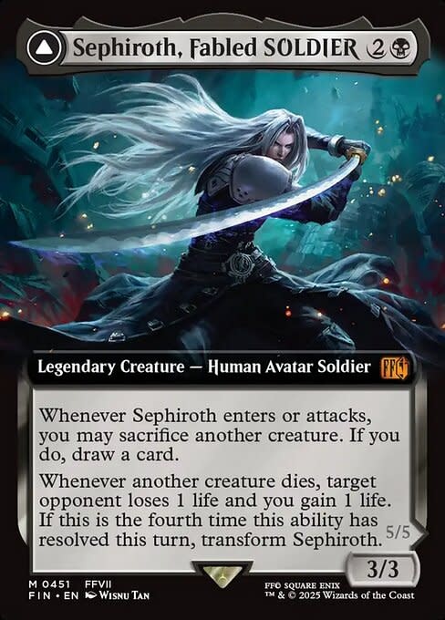 Sephiroth, Fabled SOLDIER - Foil