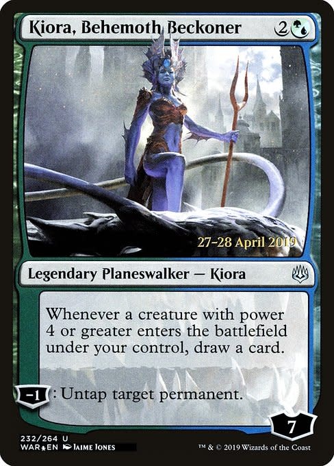 Kiora, Behemoth Beckoner - Foil - Prerelease Promo