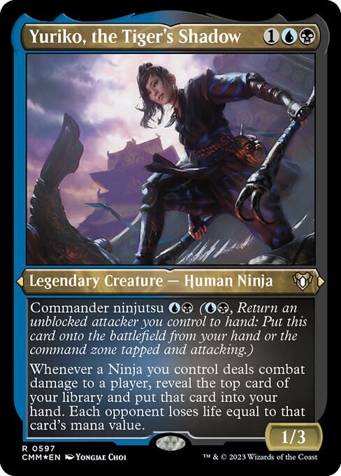 Yuriko, the Tiger's Shadow - Foil-Etched