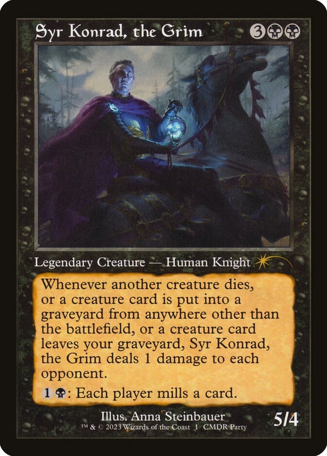 Syr Konrad, the Grim - Foil - Commander Party Promo