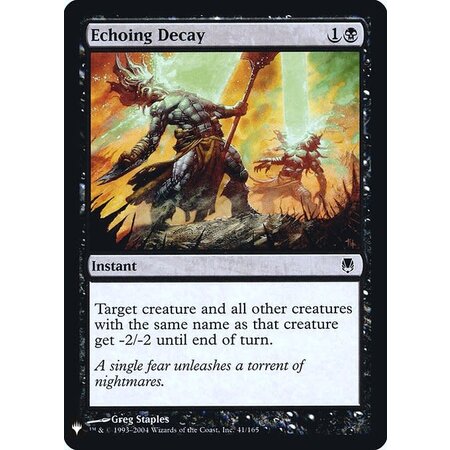 Echoing Decay - Foil