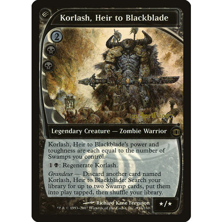 Korlash, Heir to Blackblade - Foil - Prerelease Promo