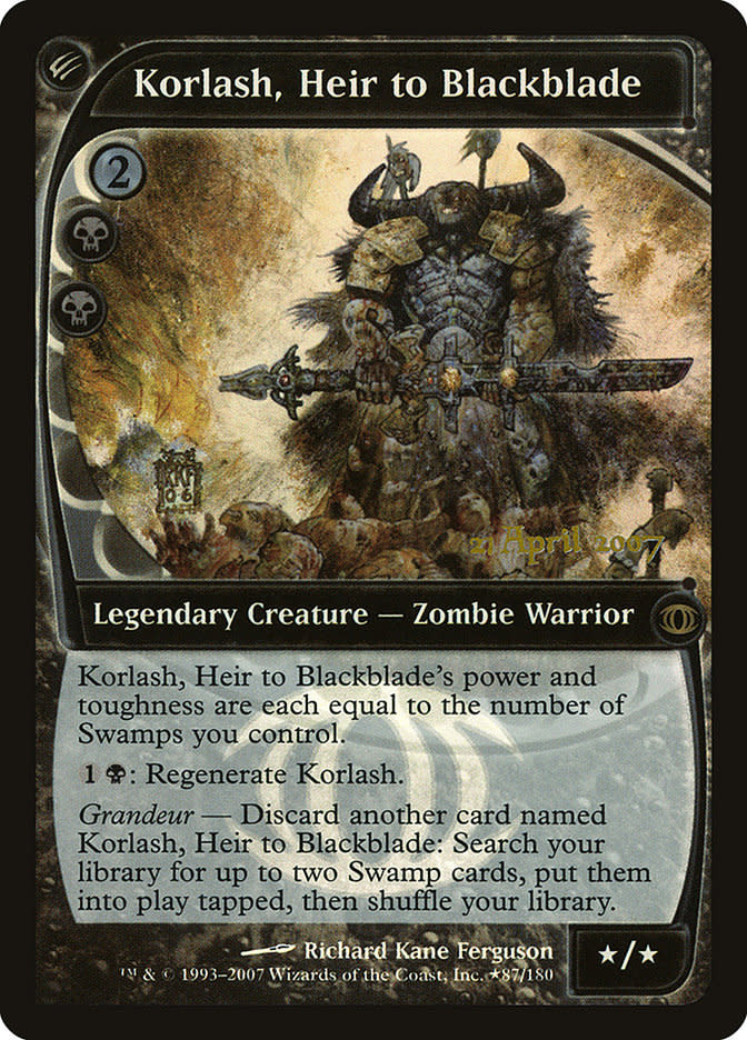 Korlash, Heir to Blackblade - Foil - Prerelease Promo