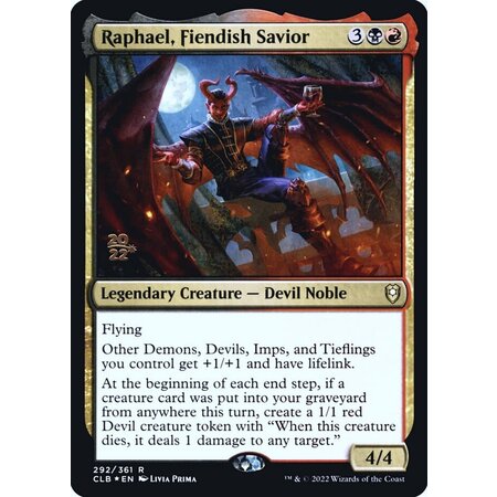 Raphael, Fiendish Savior - Foil - Prerelease Promo