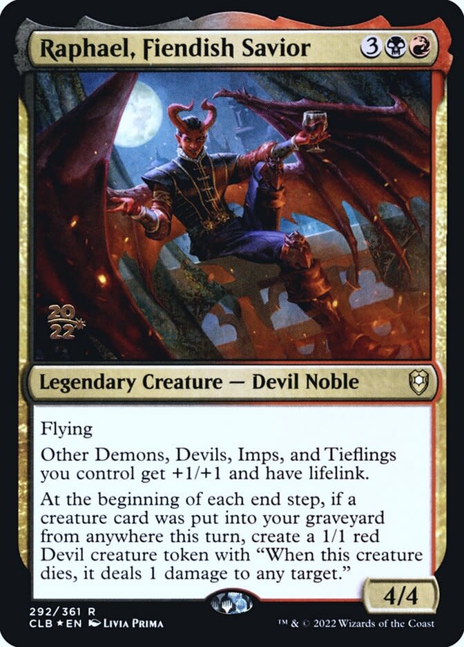 Raphael, Fiendish Savior - Prerelease Promo - Foil