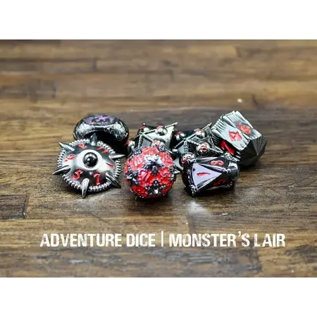 Metal RPG Dice Set - Monster's Lair