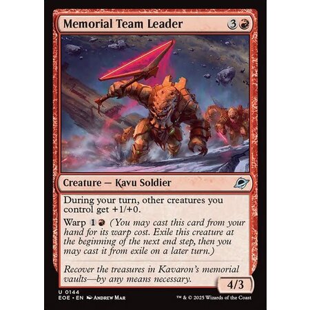 Memorial Team Leader - Foil