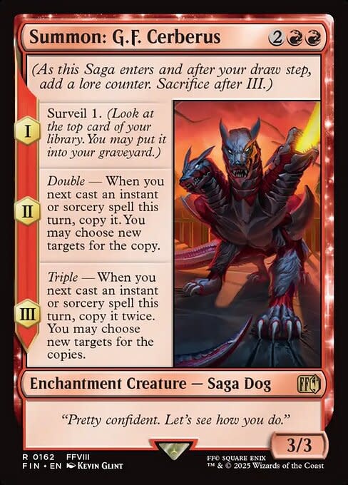 Summon: G.F. Cerberus - Foil