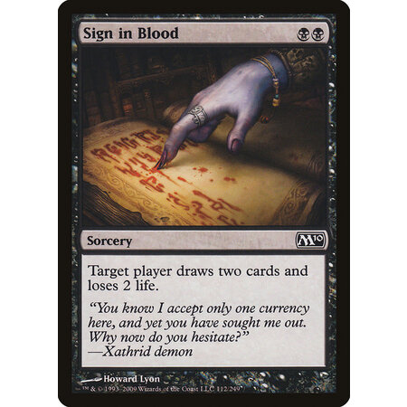 Sign in Blood