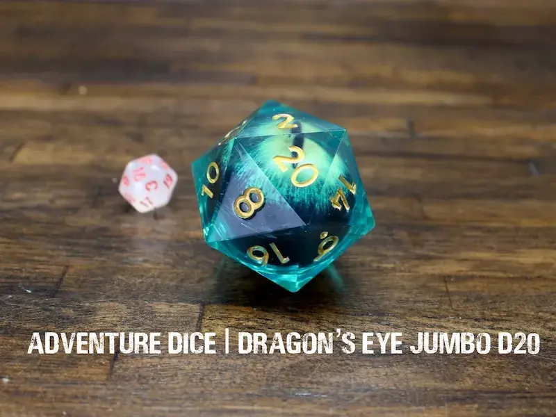Premium Jumbo Moving Eye D20 - Dragon's Eye