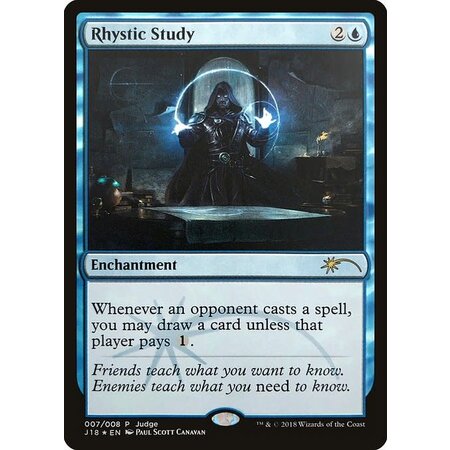 Rhystic Study - Foil - Judge Promo (LP)