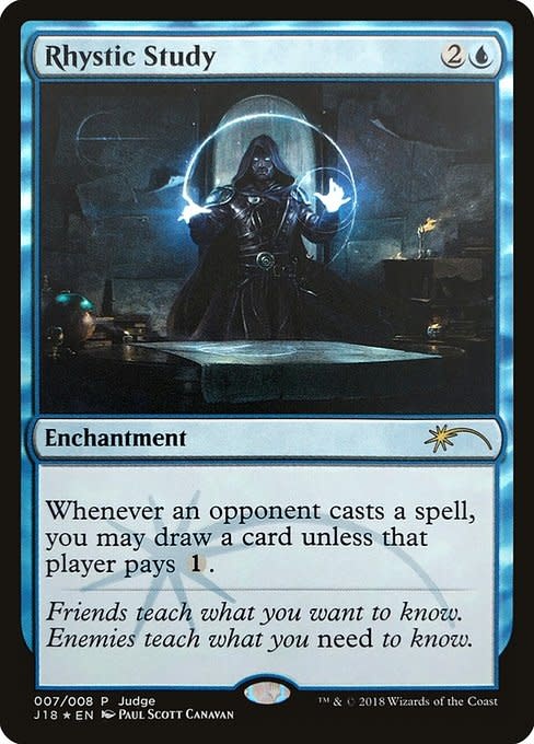 Rhystic Study - Foil - Judge Promo (LP)