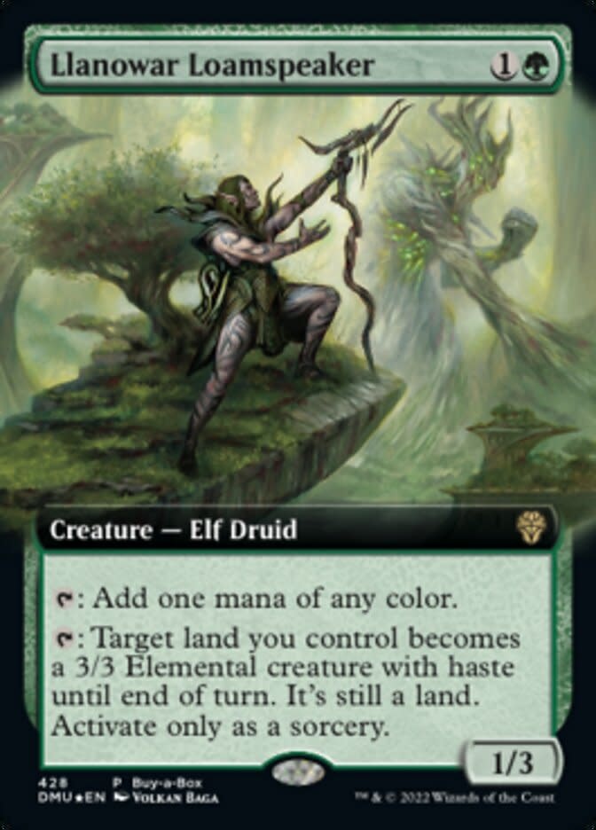 Llanowar Loamspeaker - Foil - Buy a Box Promo