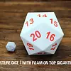 Gigantic Foam D20 - With Foam on Top