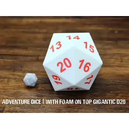 Gigantic Foam D20 - With Foam on Top