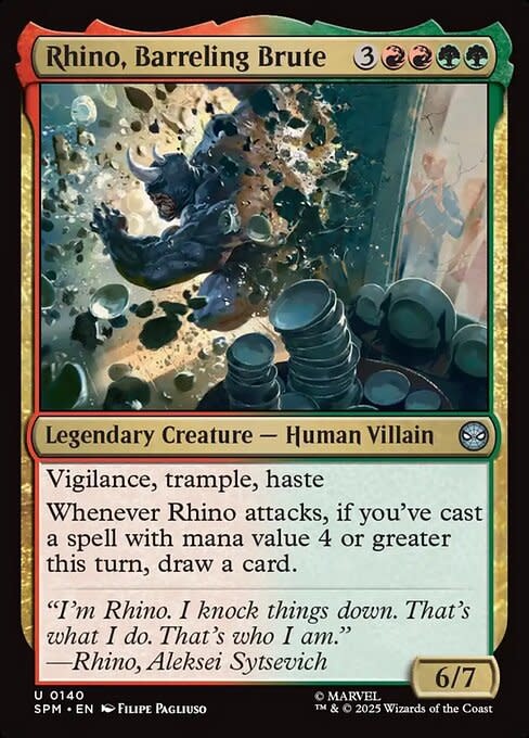 Rhino, Barreling Brute - Foil
