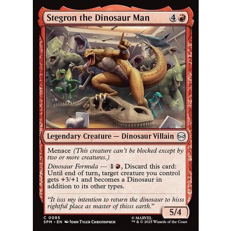 Stegron the Dinosaur Man - Foil