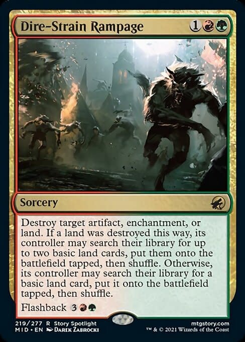 Dire-Strain Rampage - Foil