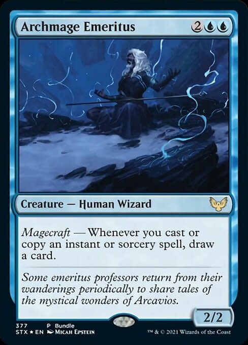 Archmage Emeritus - Foil - Bundle Promo