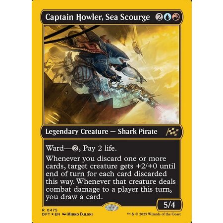 Captain Howler, Sea Scourge - First Place Foil