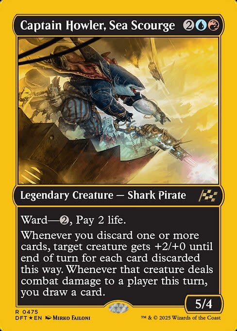 Captain Howler, Sea Scourge - First Place Foil