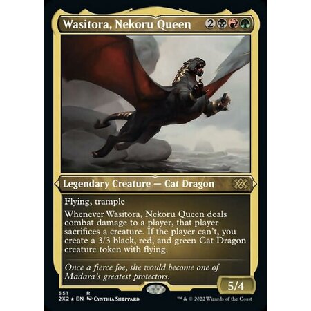 Wasitora, Nekoru Queen - Foil Etched