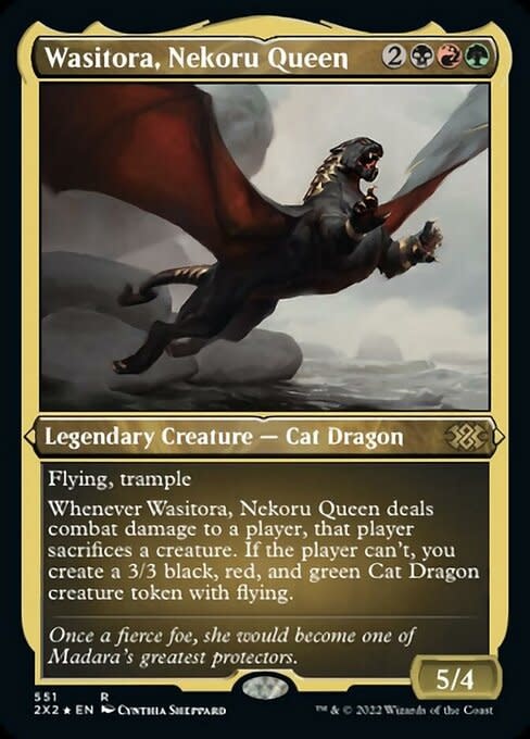 Wasitora, Nekoru Queen - Foil Etched