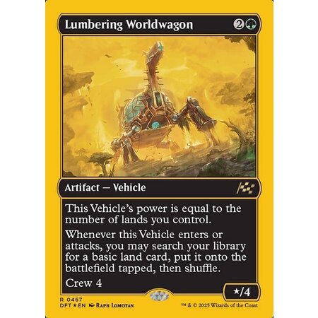 Lumbering Worldwagon - First Place Foil