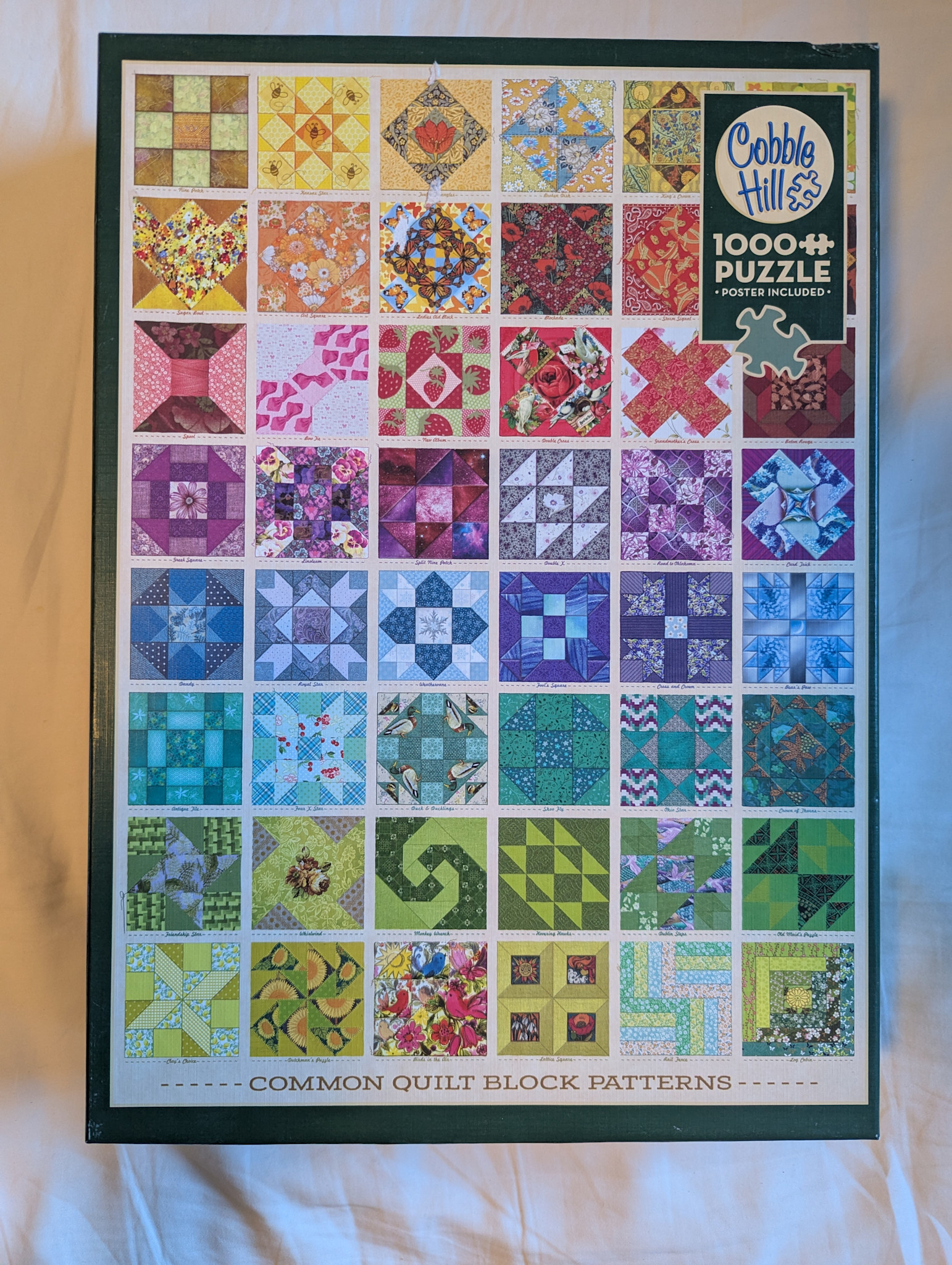 Common Quilt Block Patterns 1000pc Puzzle