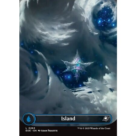 Island (263) Full Art - Foil
