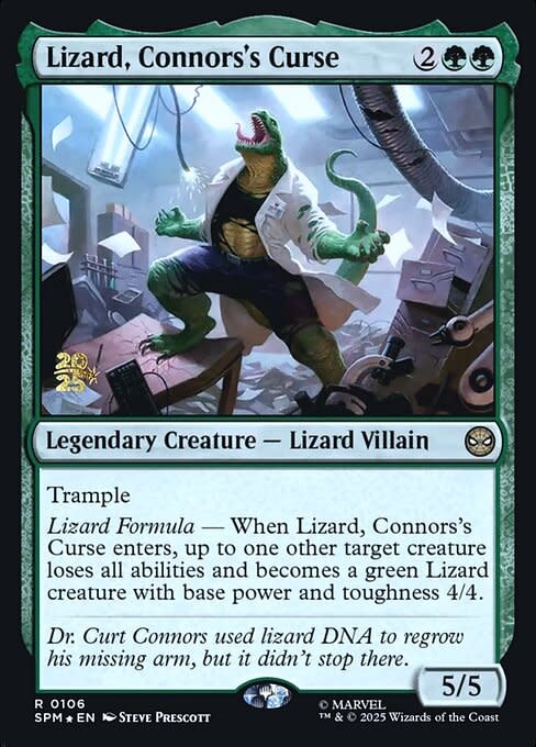 Lizard, Connors's Curse - Foil - Prerelease Promo