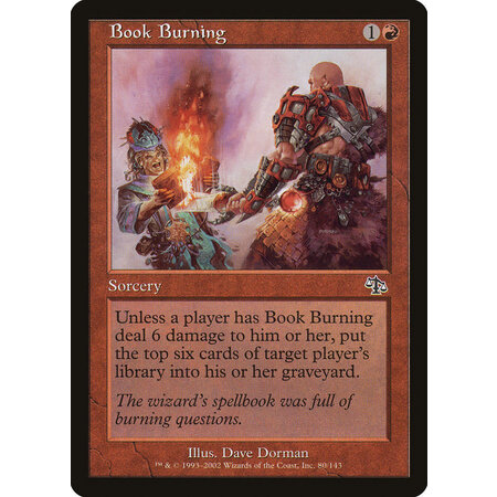 Book Burning - Foil