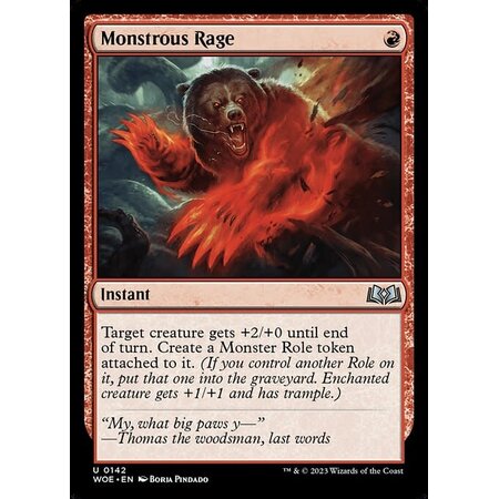 Monstrous Rage - Foil