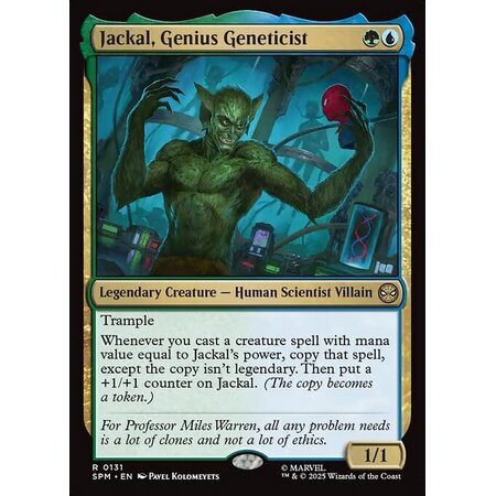 Jackal, Genius Geneticist
