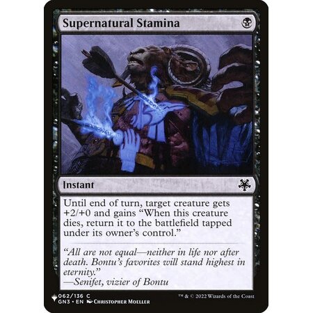 Supernatural Stamina