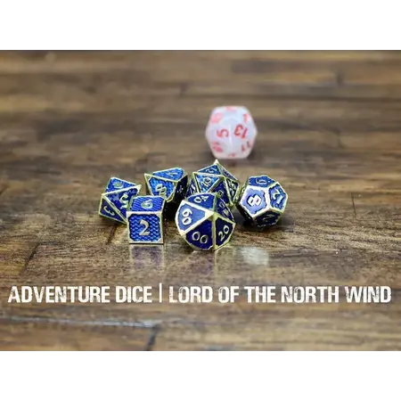 Metal RPG Dice Set - Lord of the North Wind