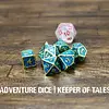Metal RPG Dice Set - Keeper of Tales