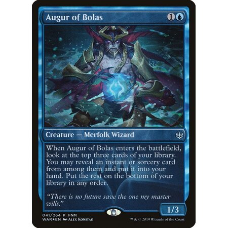 Augur of Bolas - Foil - FNM Promo