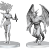 Pathfinder Battles Unpainted Minis - Gargoyle & Shae