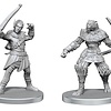 Pathfinder Battles Unpainted Minis - Elf Hunter & Catfolk Bandit