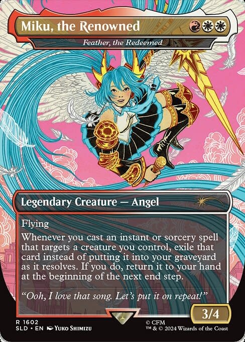Feather, the Redeemed (Miku, the Renowned) - Rainbow Foil
