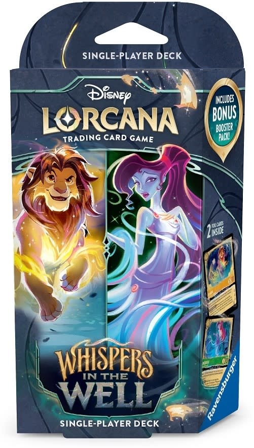 Disney Lorcana - Whispers In The Well - Starter Deck - Amber & Emerald