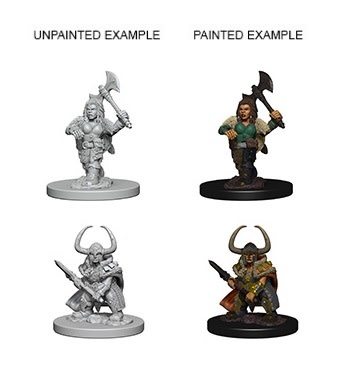D&D Unpainted Minis - Dwarf Barbarian Female