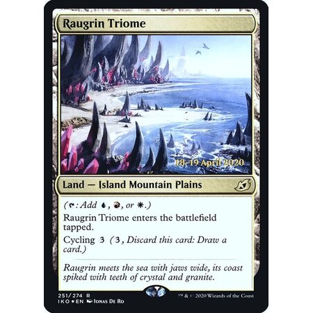 Raugrin Triome - Foil - Prerelease Promo
