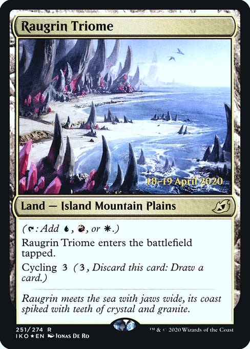Raugrin Triome - Foil - Prerelease Promo