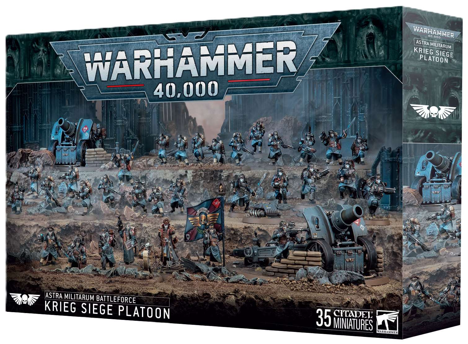 PREORDER - Warhammer 40,000: Astra Militarum Battleforce - Krieg Siege Platoon