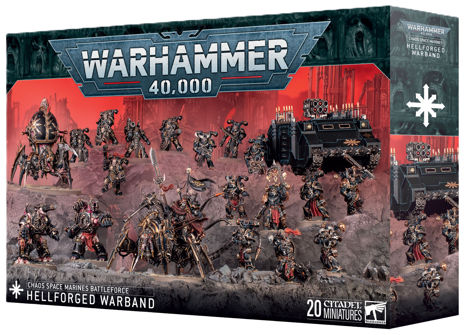 PREORDER - Warhammer 40,000: Chaos Space Marines Battleforce - Hellforged Warband